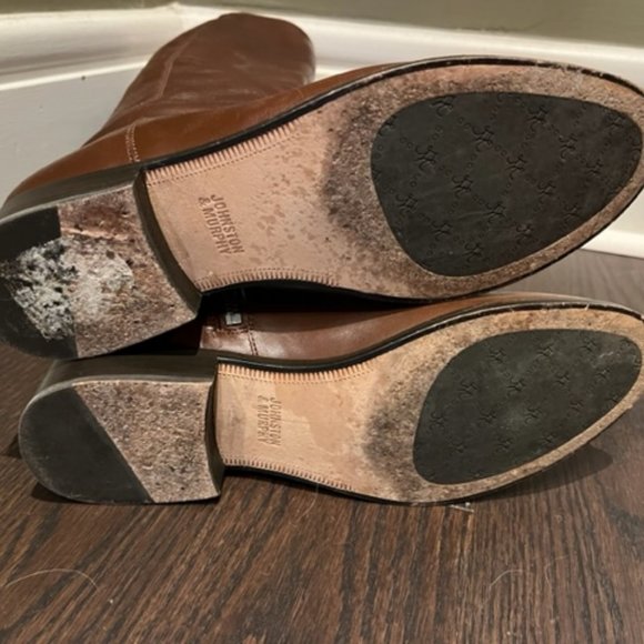 JOHNSTON & MURPHY TALL LEATHER BOOTS SIZE 9 - Picture 8 of 8